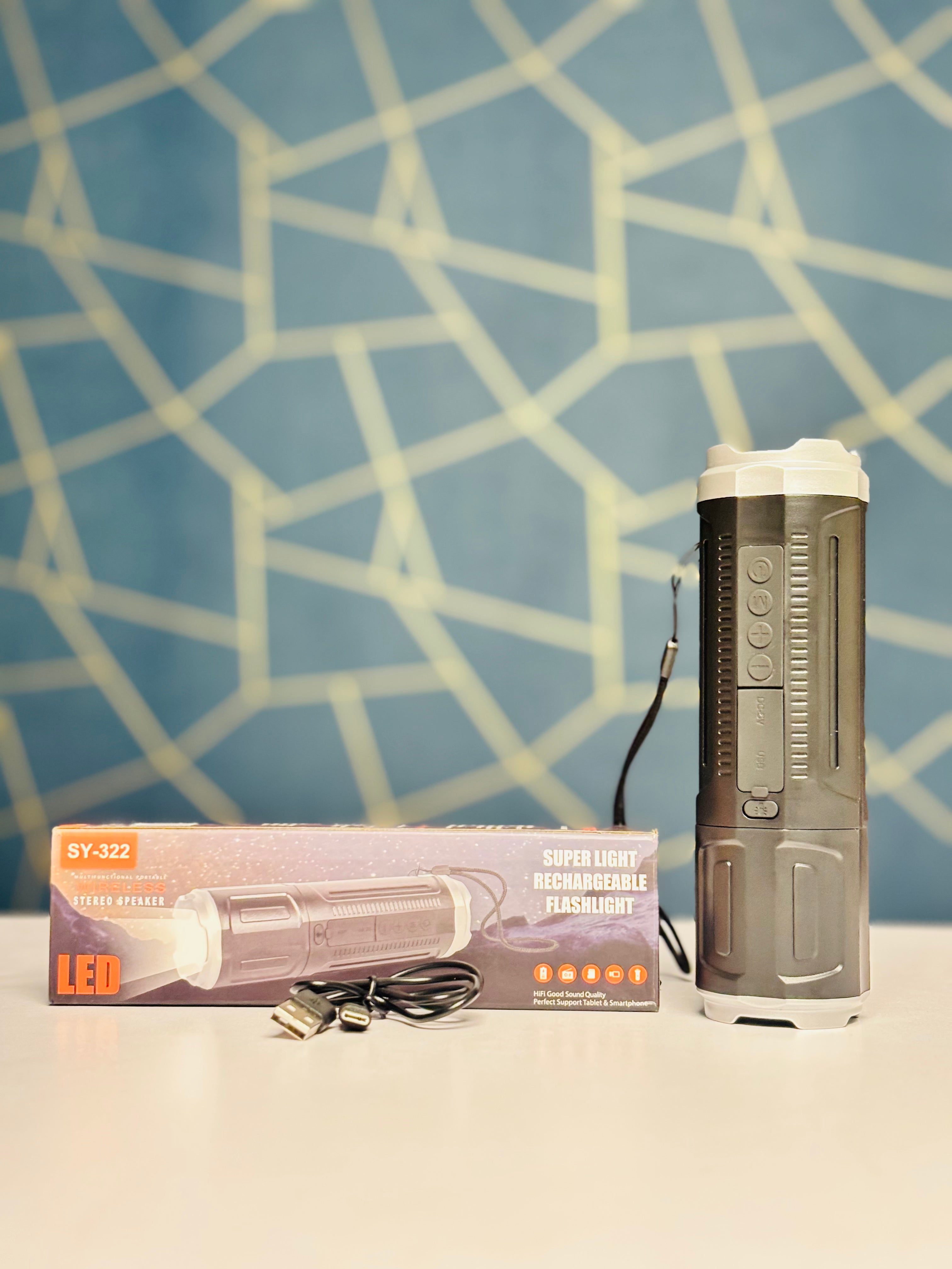 SY-322 Wireless Speaker And Flashlight