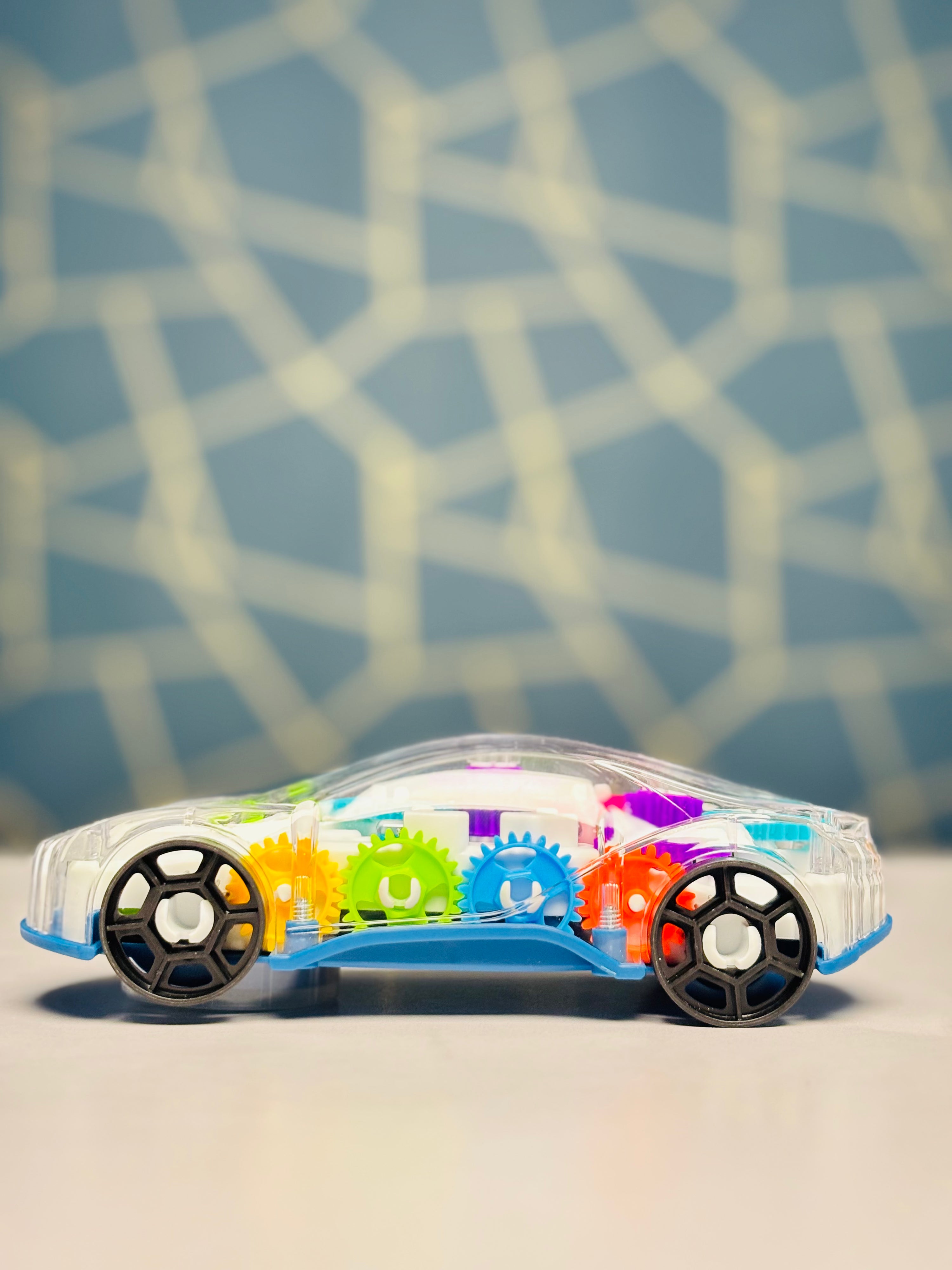 Transparent Gear Racing Car Toy