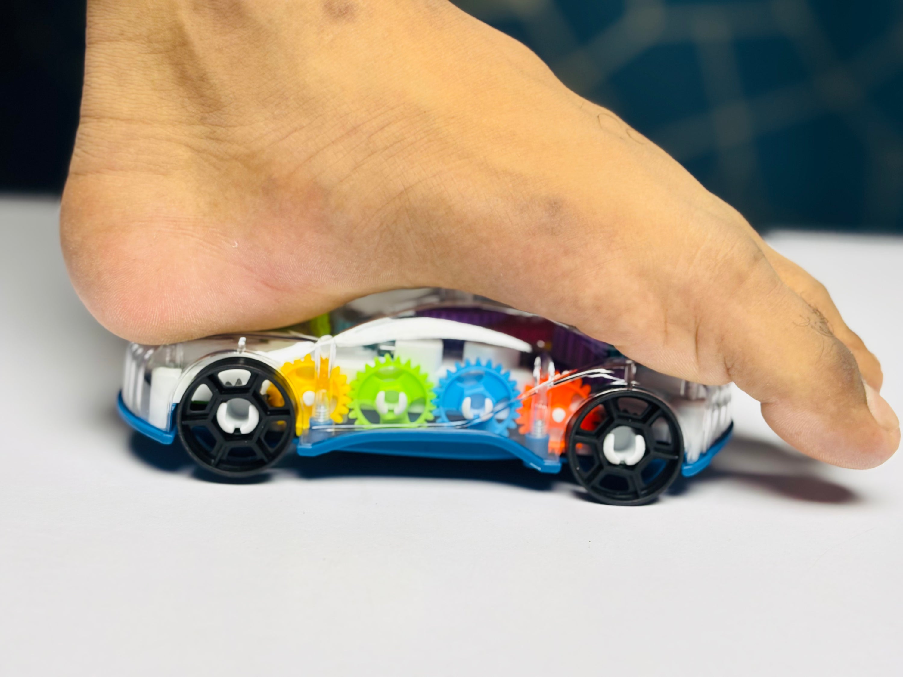 Transparent Gear Racing Car Toy