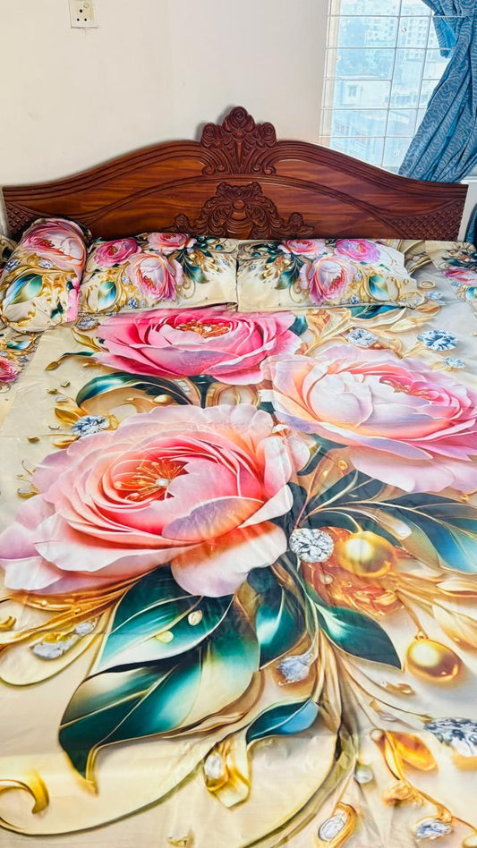 China Premium 3D Design Bed Sheet