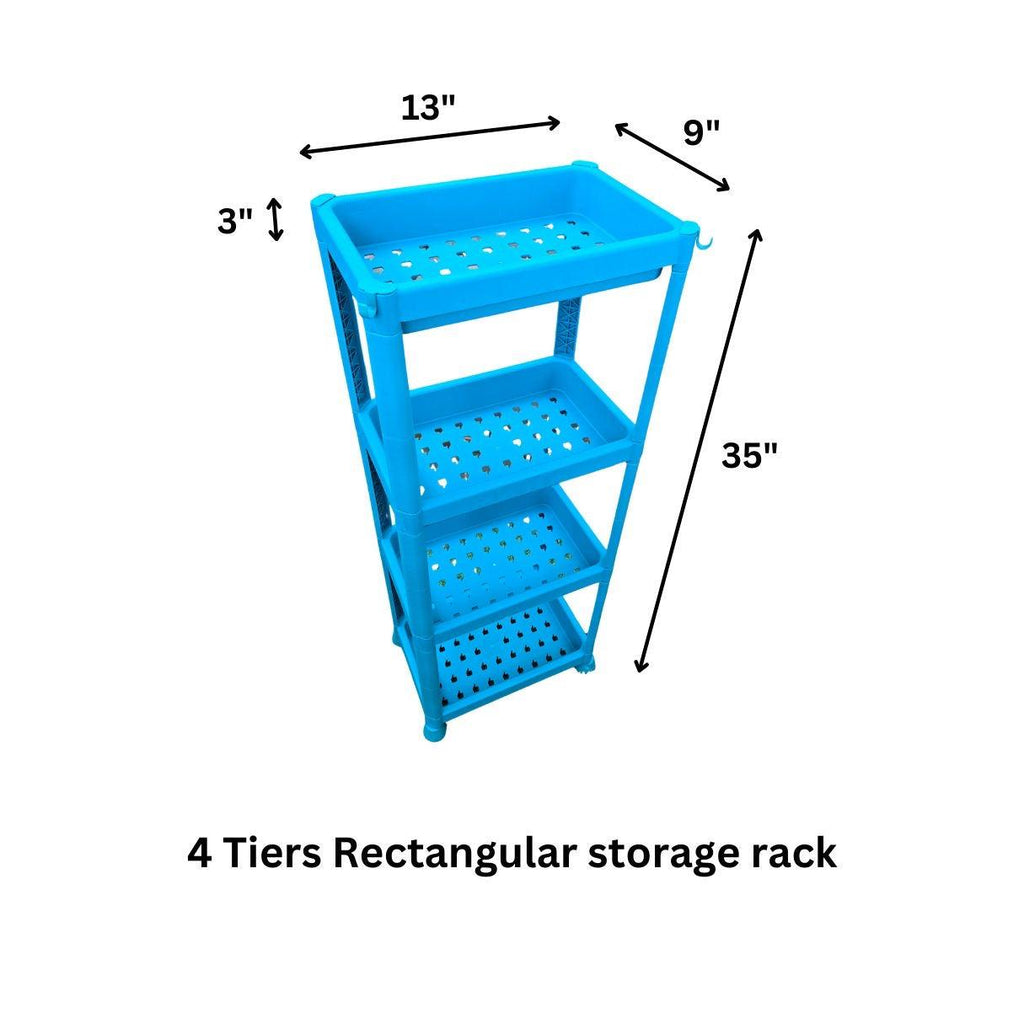 4 Tiers Rectangular Storage Rack