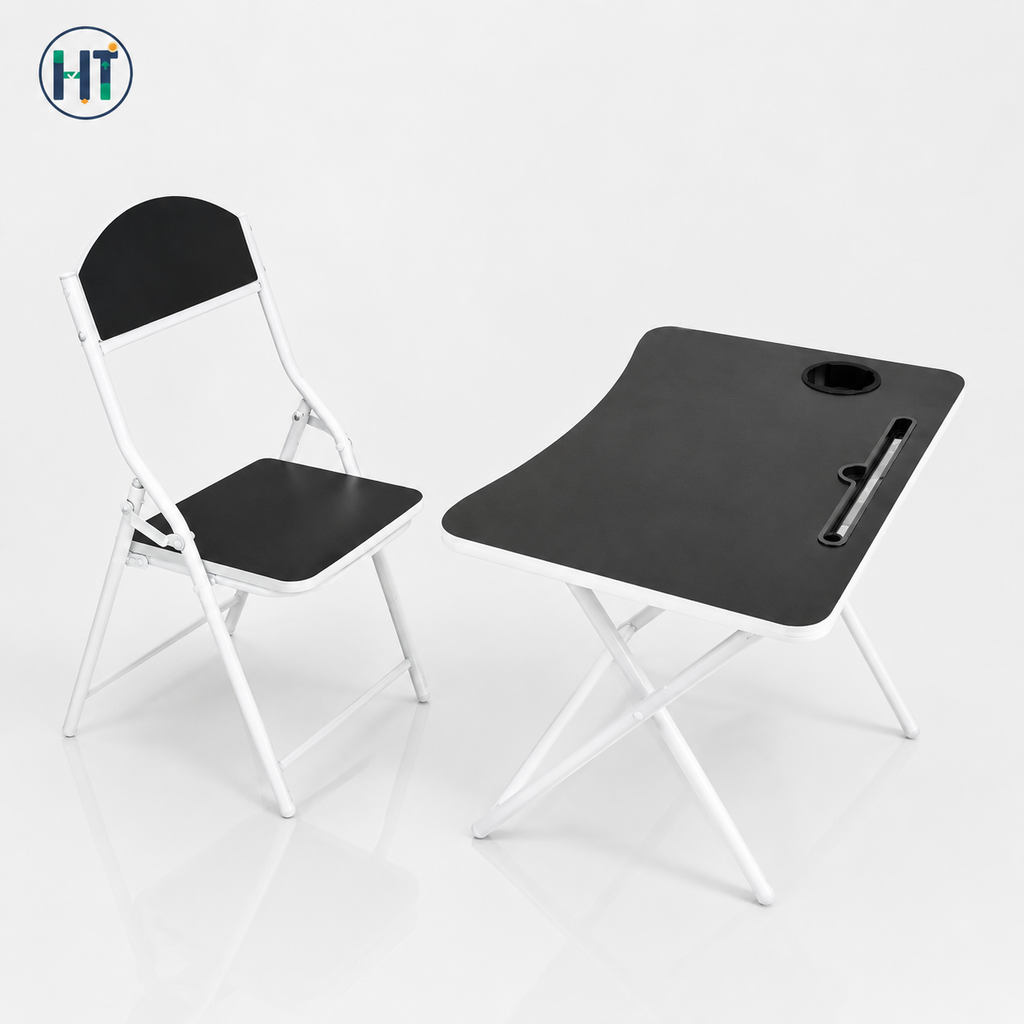 Foldable Laptop Study Table with Chair Set