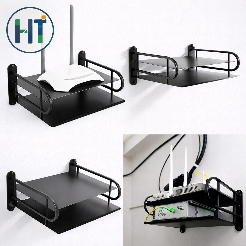 Wall mounted router stand