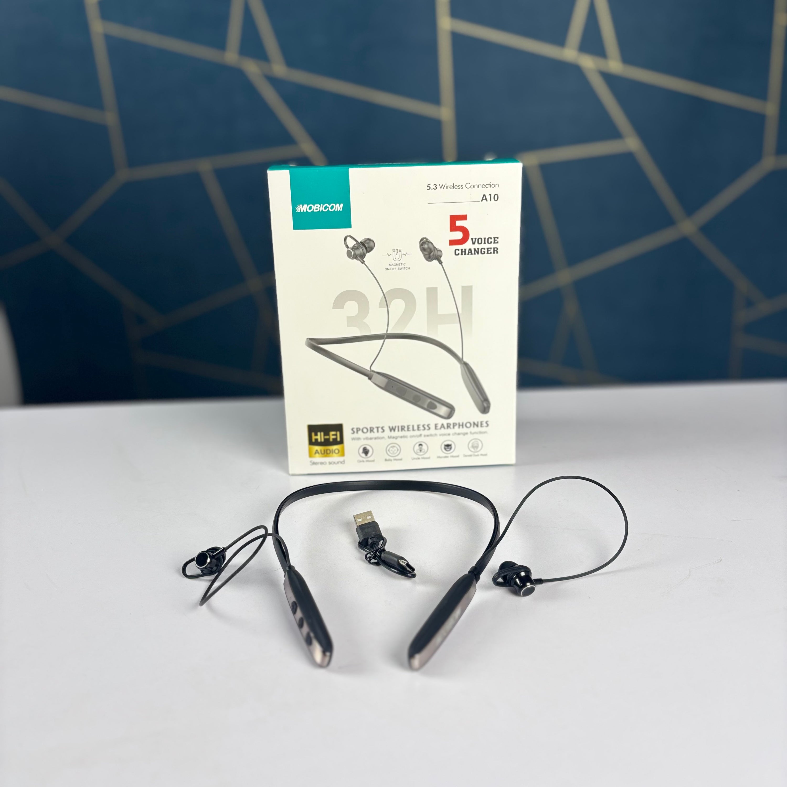 Mobicom Sports Wireless Neckband 5 Voice Changer A10