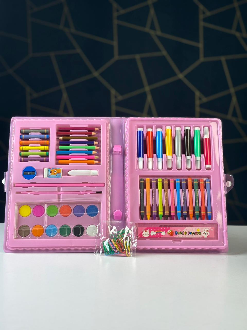 68PCS Portable Art Set Kids Art Supplies Kits for Party Christmas Birthday Gift Kids Girls 5-12 Ages