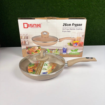 Disnie 26cm Oil Free Marble Coating Frypan