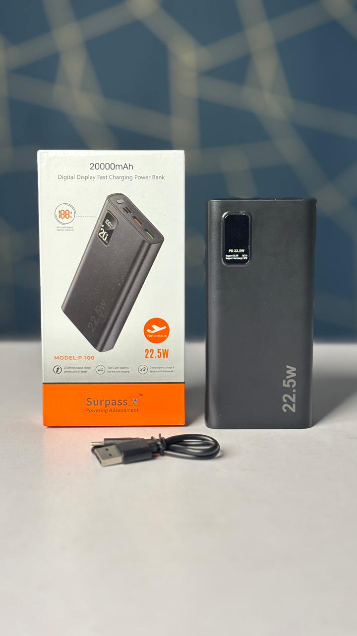 Surpass 20000mAh Power Bank P-100
