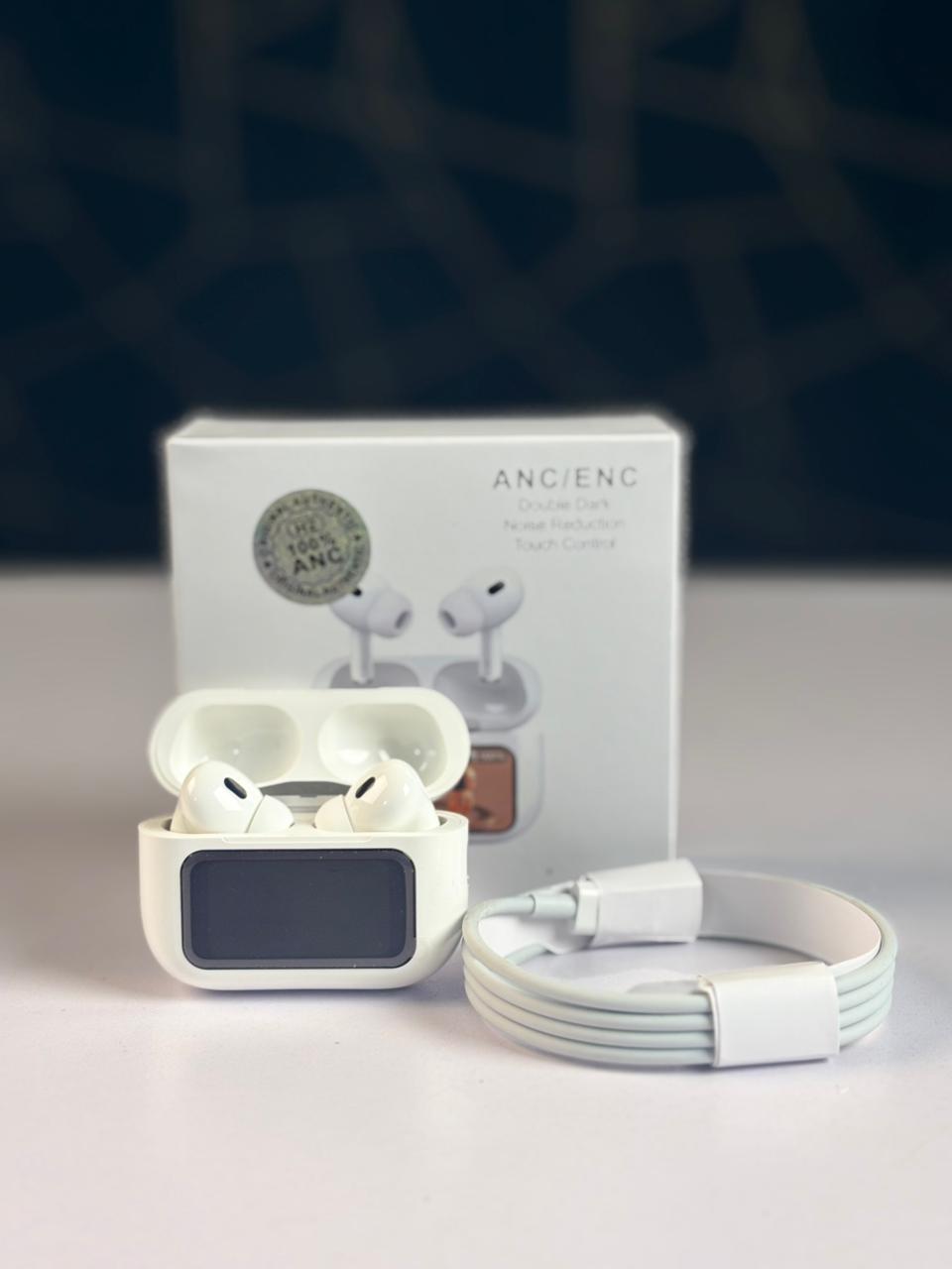 Airpods A9 Pro ANC Touch Screen Display Earbuds-H2