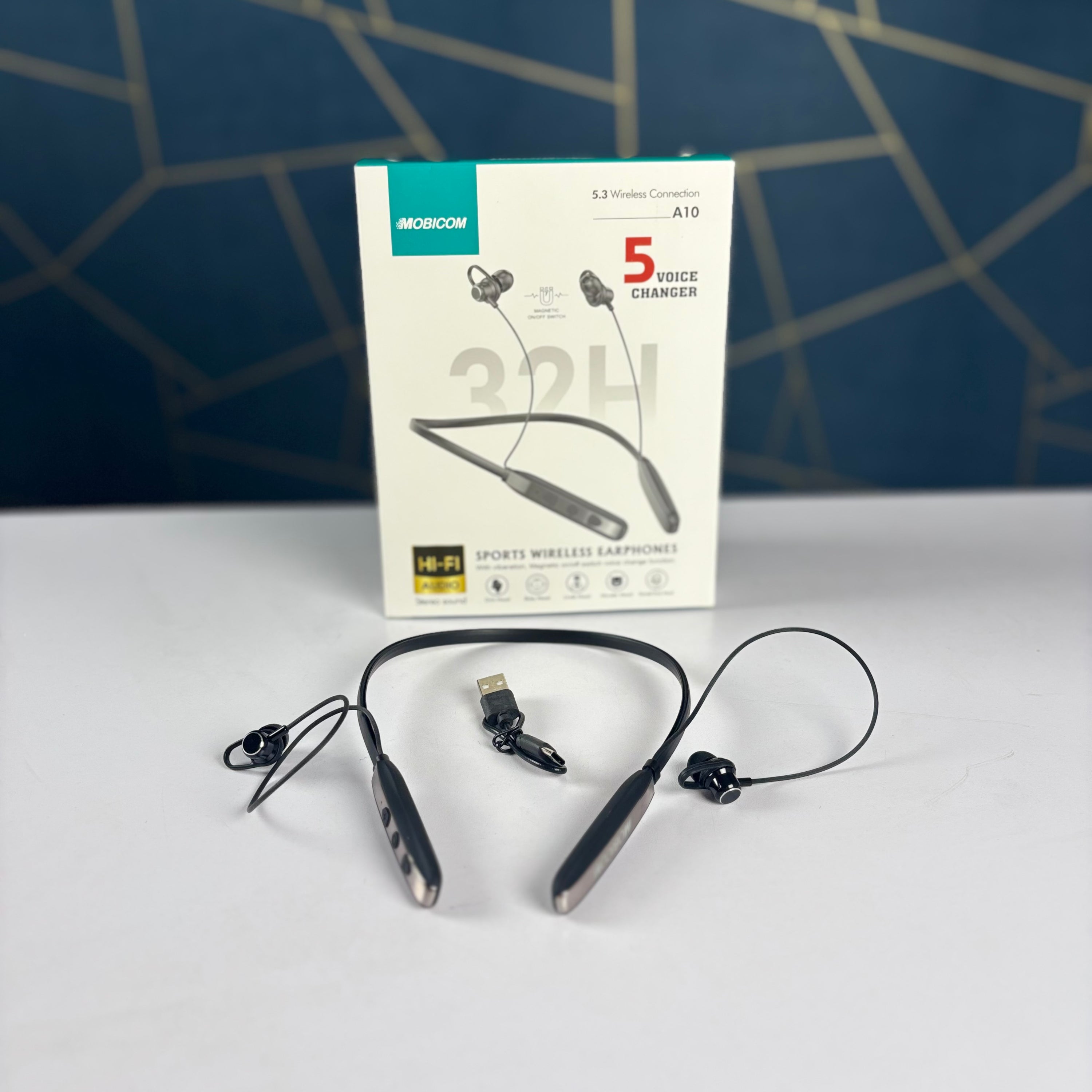 Mobicom Sports Wireless Neckband 5 Voice Changer A10