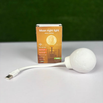 Moon Night Light Voice Control Three Color Temperature