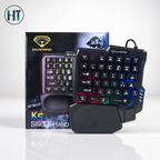 DIVIPARD K5 Luminous Single Hand Keyboard