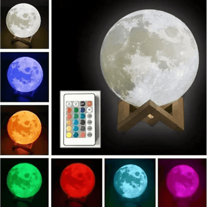 3D Moon Lamp Night Light - HT Bazar