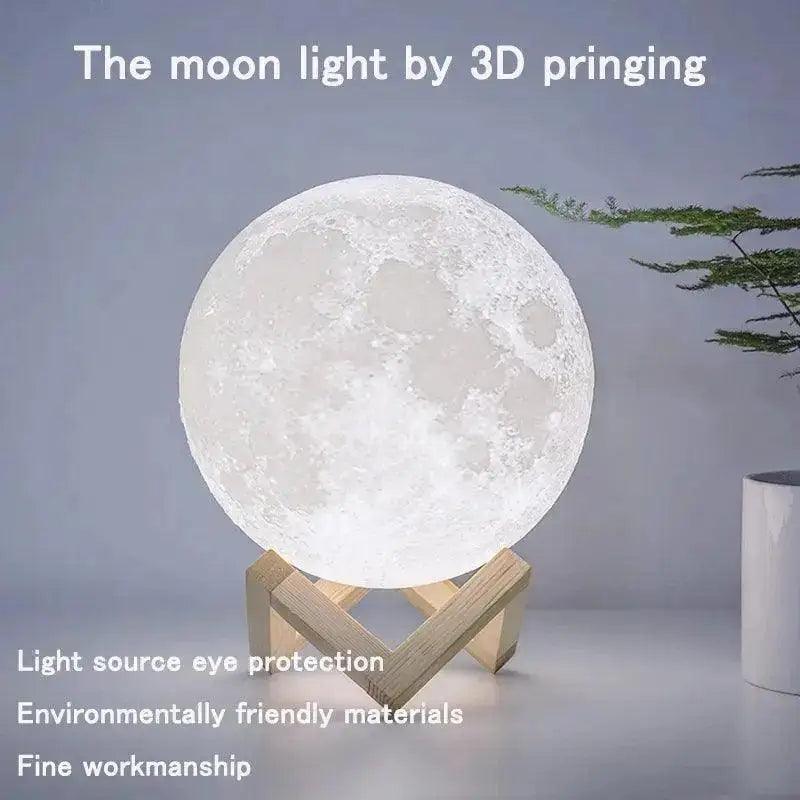 3D Moon Lamp Night Light - HT Bazar