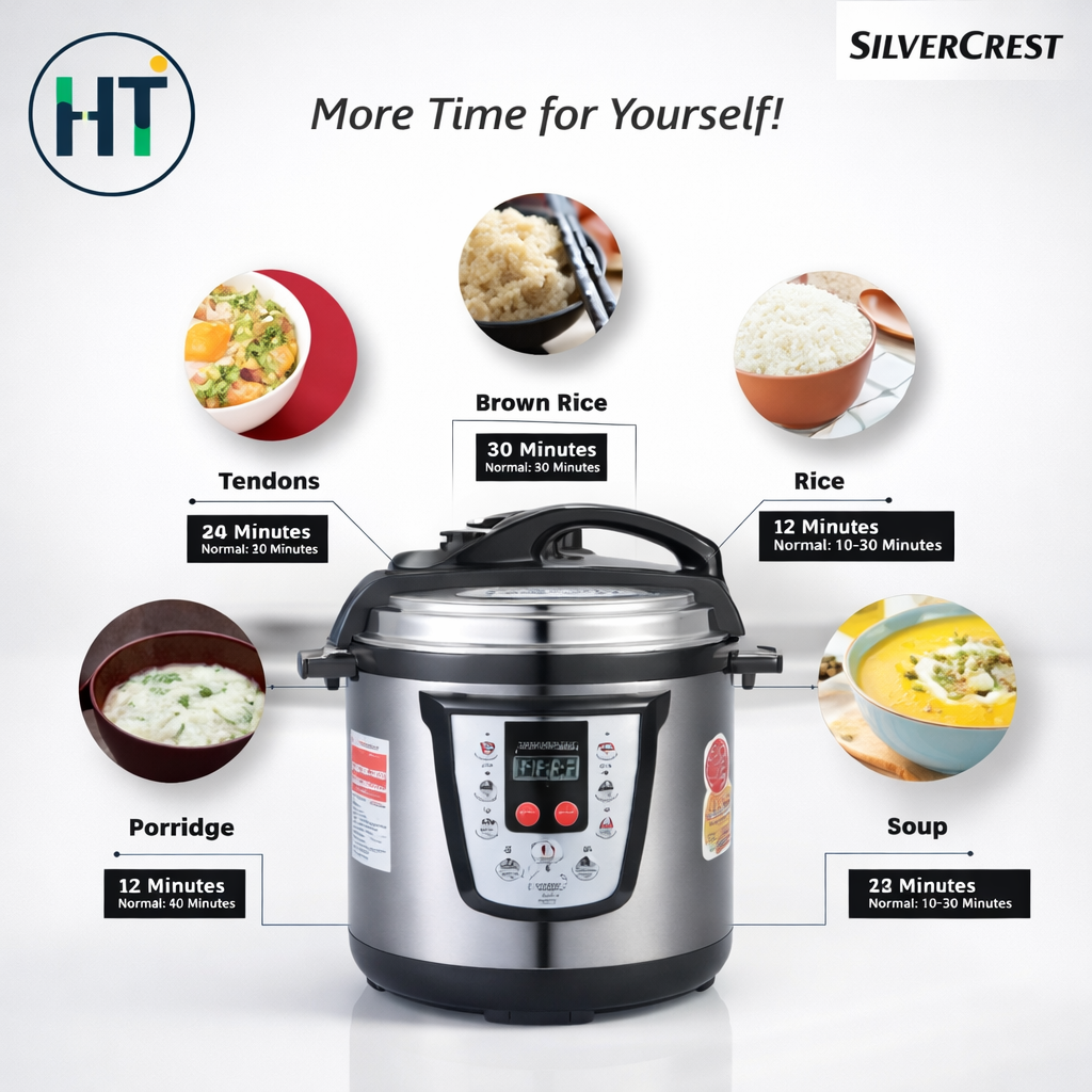 Silver Crest- 6 Litre Electric Pressure Cooker MSE6817