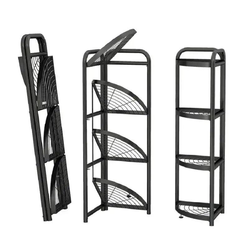 4 layer foldable corner shelves - HT Bazar