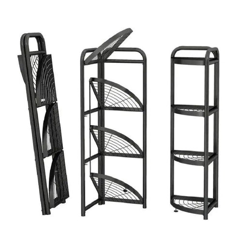 4 layer foldable corner shelves - HT Bazar