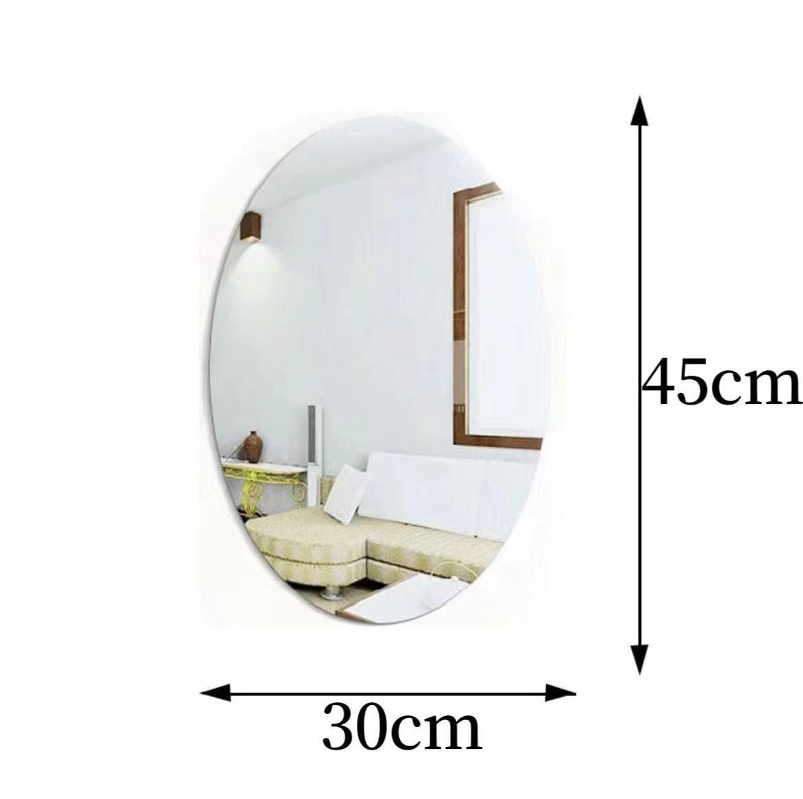 Self Adhesive Wall Sticker Mirror Combo