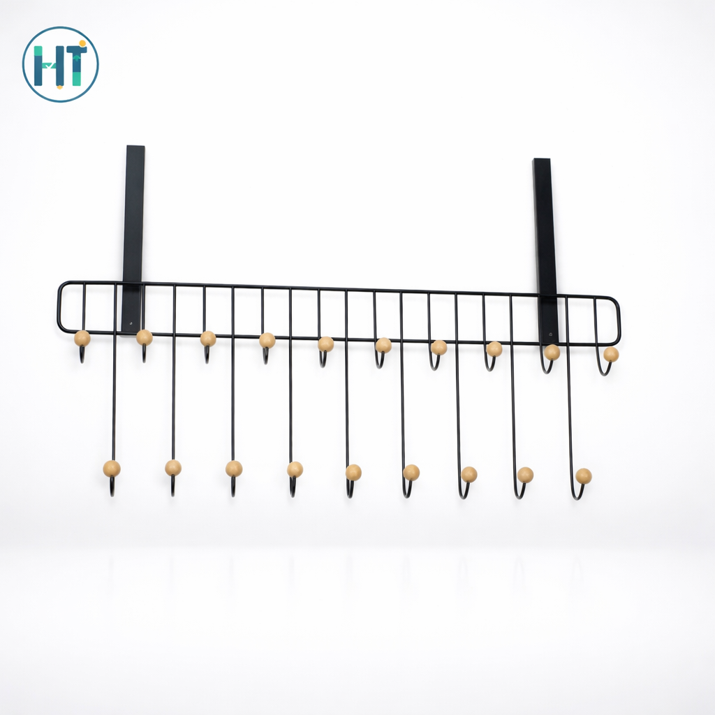 Magic Door Hanger with 19 Hooks – 2 Step Space Saver Multifunctional Clothes Organizer