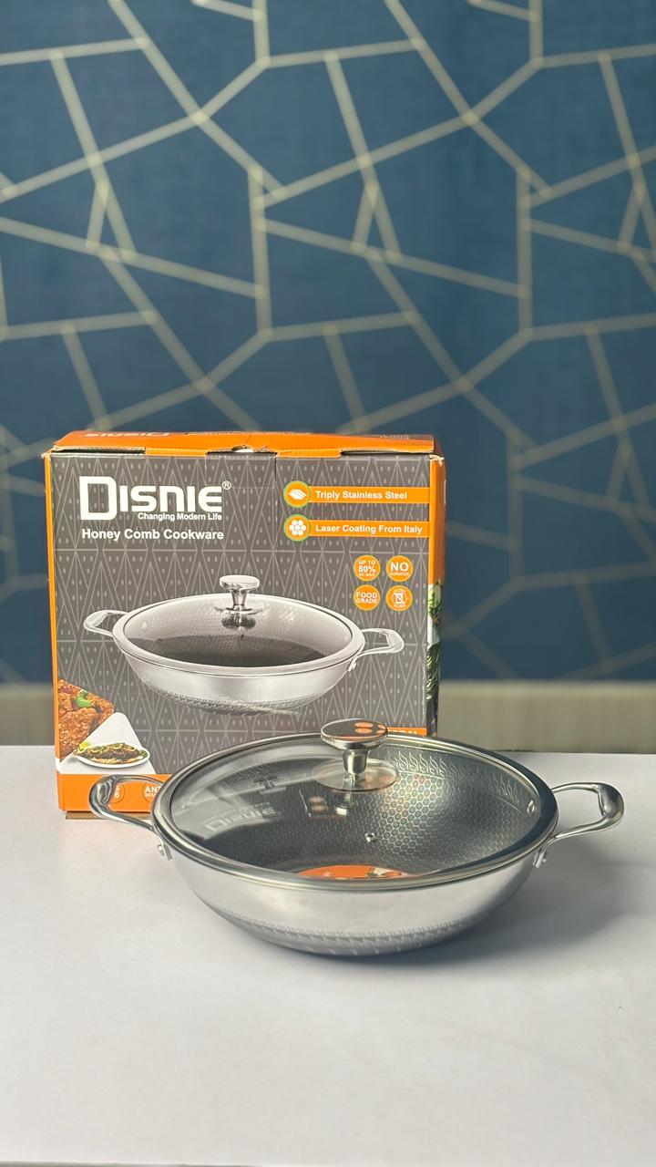 Disnie 30cm SUS 316 Honeycomb Korai With Lid