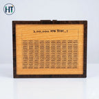Wooden Money Saving Box with  Calendar & 1 Lakh Taka Target