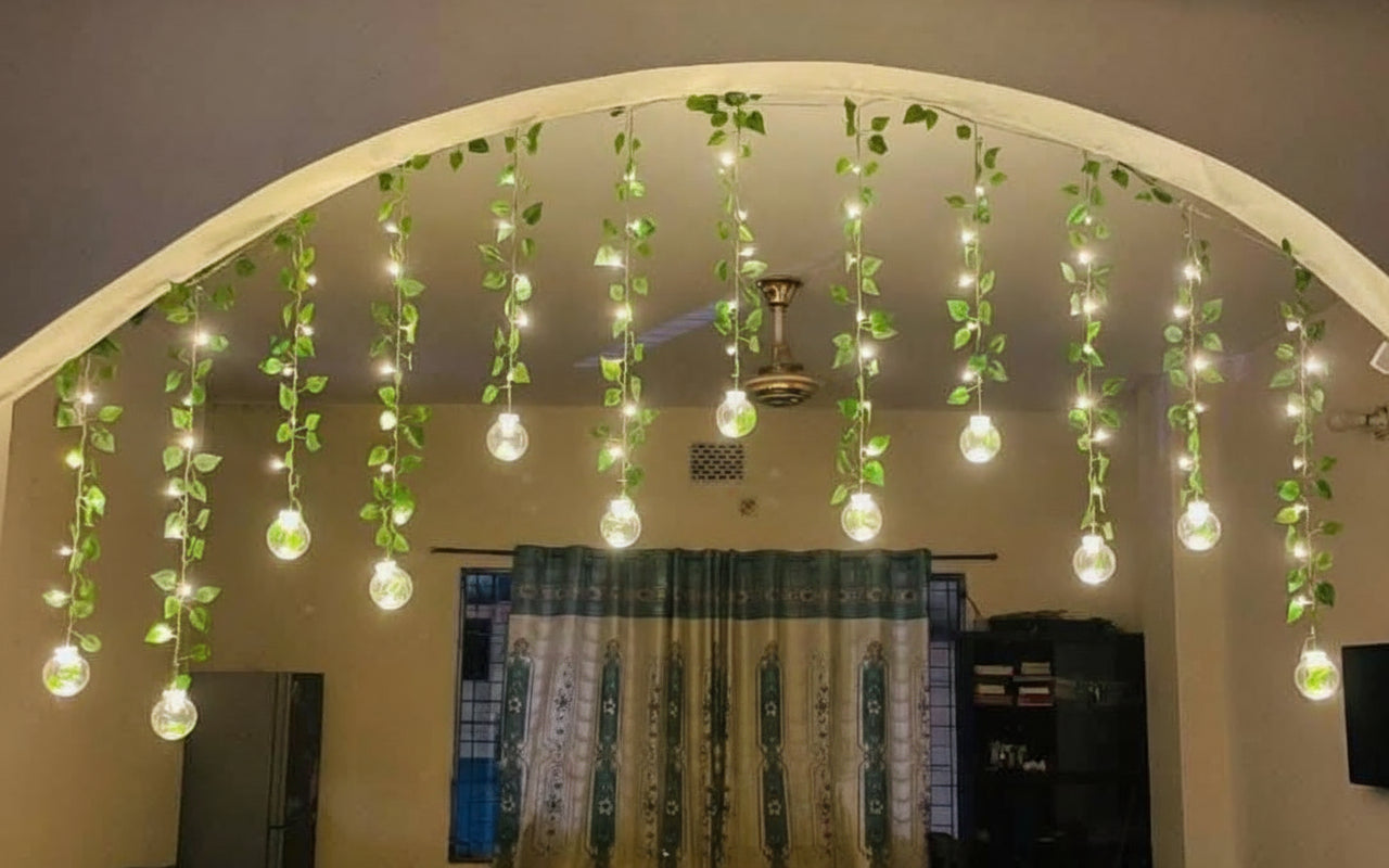 Wish Ball Leaf Curtain Light