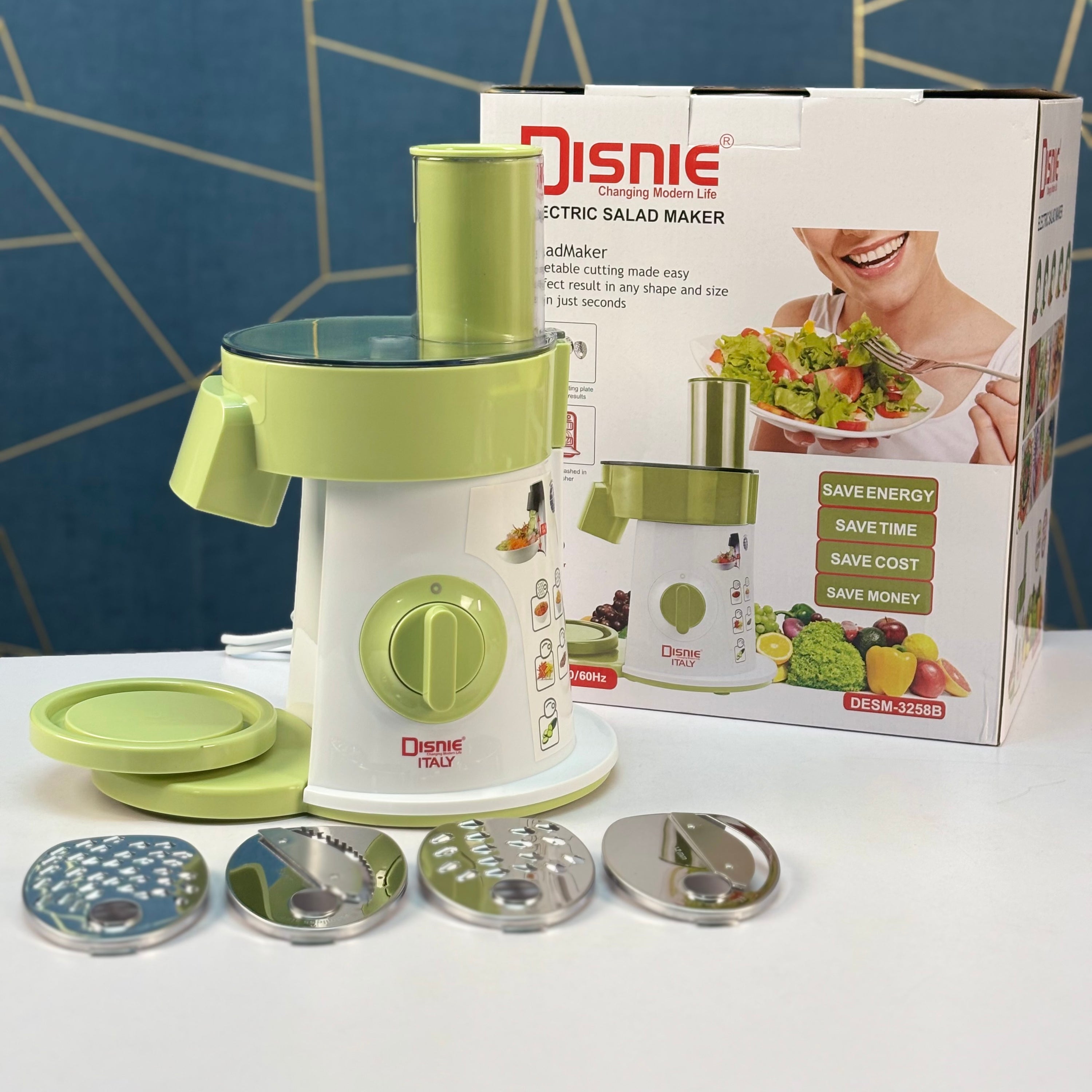 Disnie Electric Salad Maker and Food Processor DESM-3258B