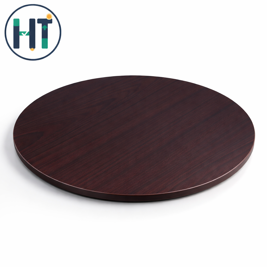 ROTATING DINING SERVING TABLE – 360° Wooden Turntable Tray