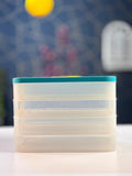 4 Layer Transparent Storage Box with Lock Clasp