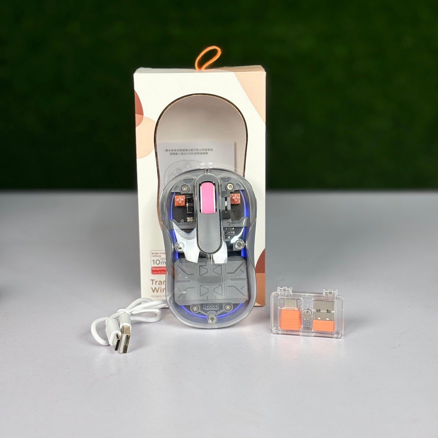 Transparent Wireless Rechargeable Mouse