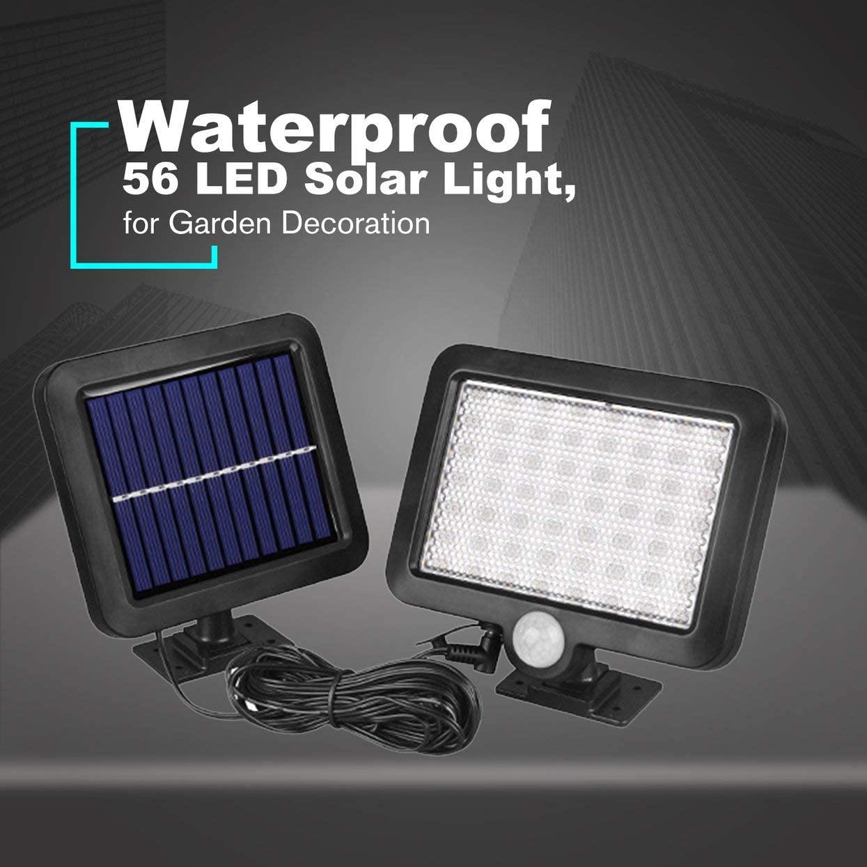 56LED Indoor Outdoor Solar Power Sensor Light - HT Bazar