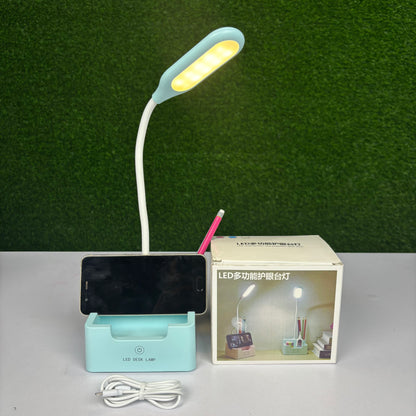 LED Desk Lamp with Mobile & Pen Holder