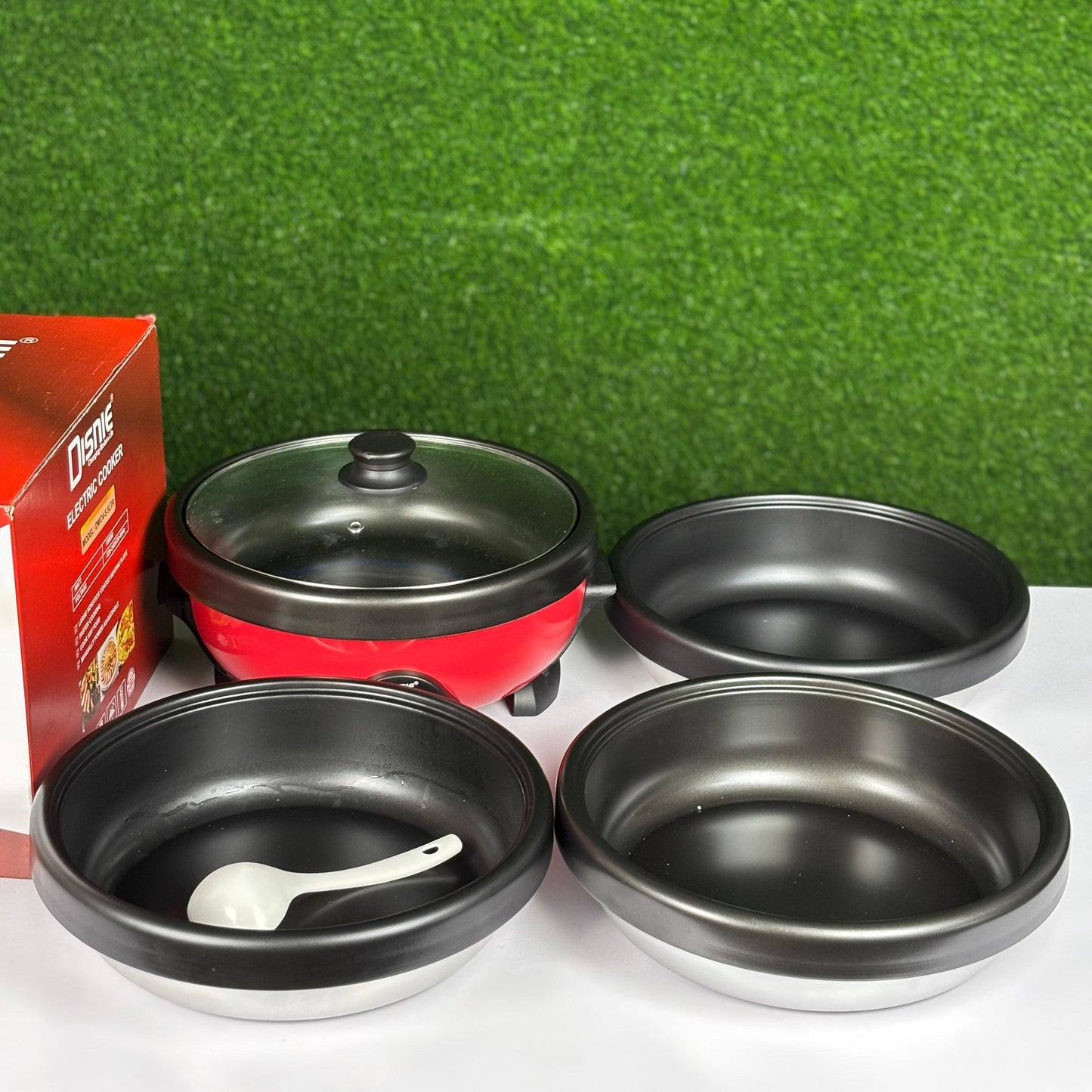 Disnie Electric Multi Curry Cooker 4 pcs pan