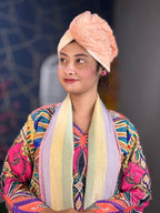 Ultra Absorbent Microfiber Hair Towel Turban Wrap – Quick Dry Twist Cap with Makeup Headband