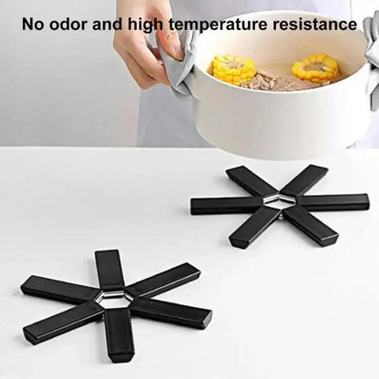 6 Pcs Daining Non-slip Folding Insulated Mat - HT Bazar