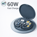 5-in-1 Fast Charging Data Cable Storage Box