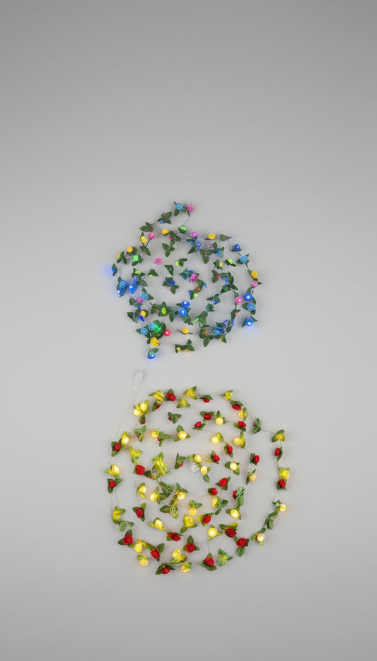 Rose Light With Green Leef