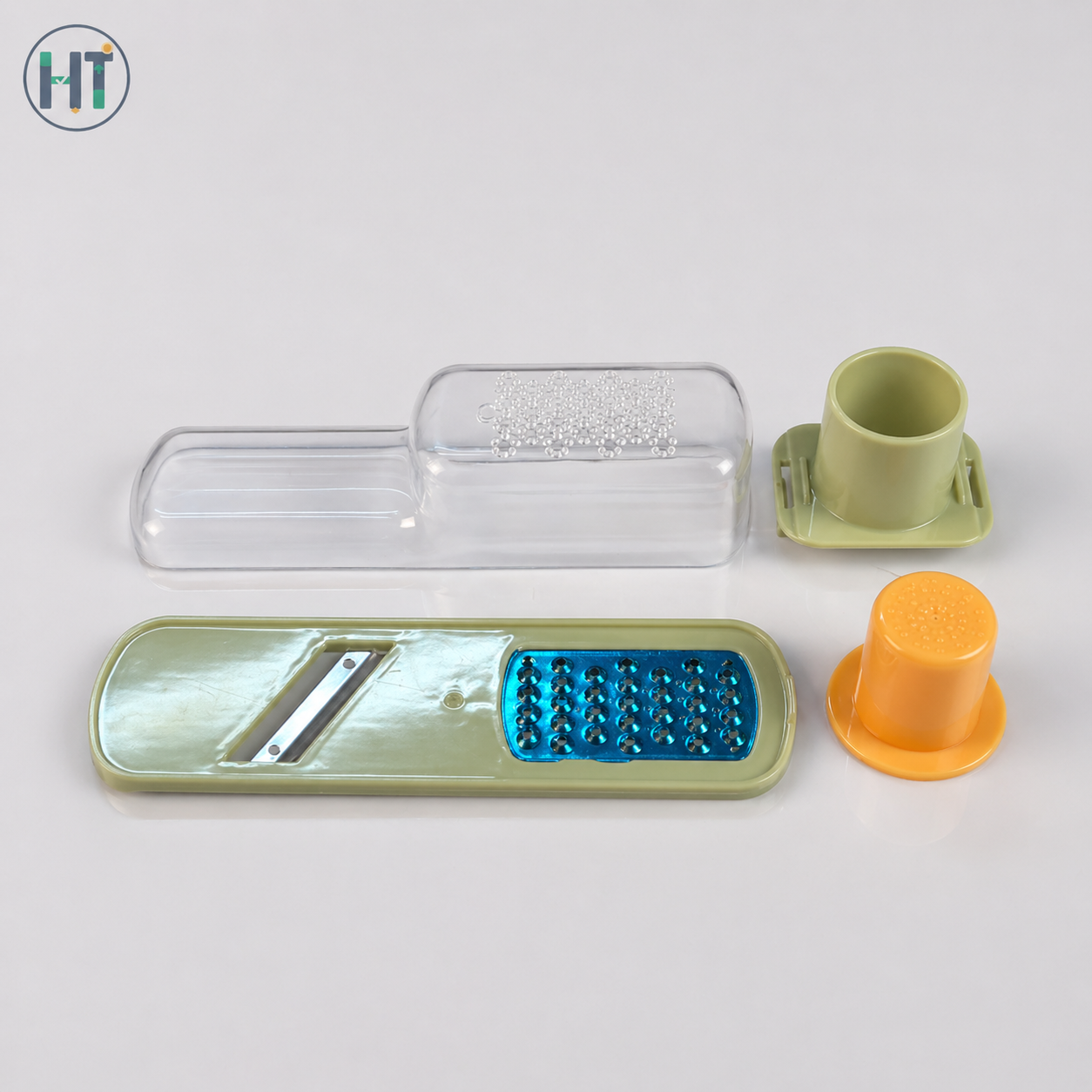 3-in-1 Triple Mini Slicer – Ginger Garlic Grater Handheld Stainless Steel Kitchen Cutter