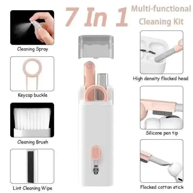 7 in 1 Multifunctional Cleaning Brush Kit - HT Bazar