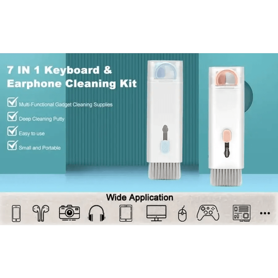 7 in 1 Multifunctional Cleaning Brush Kit - HT Bazar