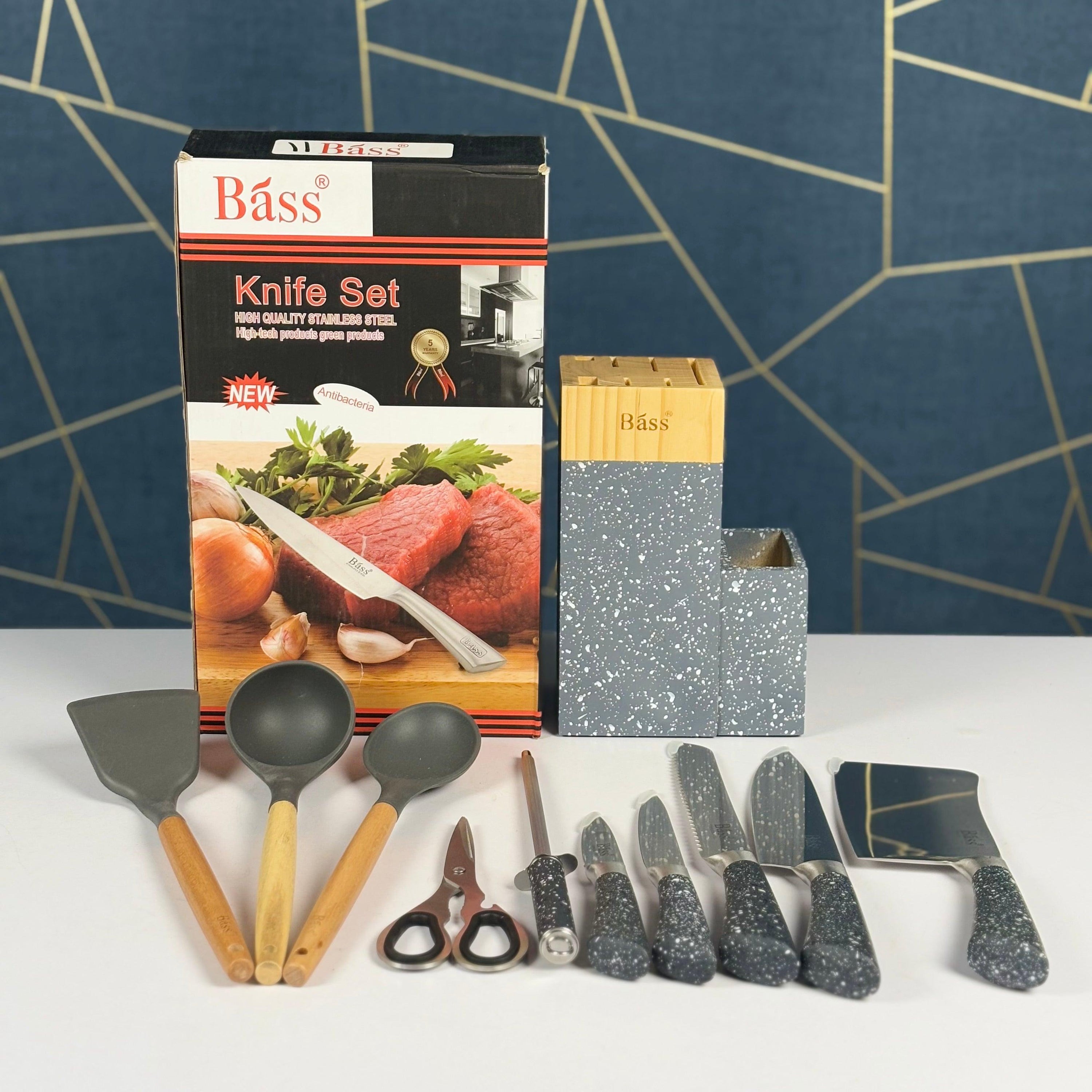 Bass Premium Knife and Spoon Set