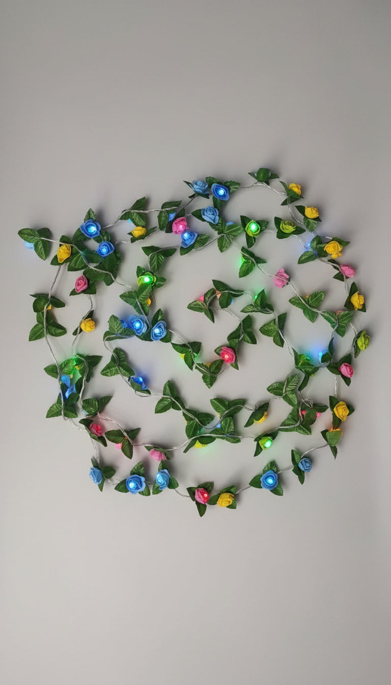 Rose Light With Green Leef