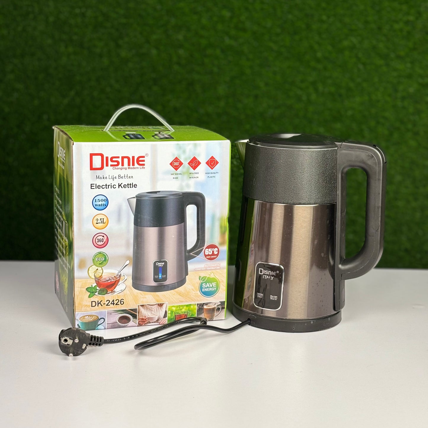 Disnie Electric Kettle 2.5 Ltr 1500 Watt