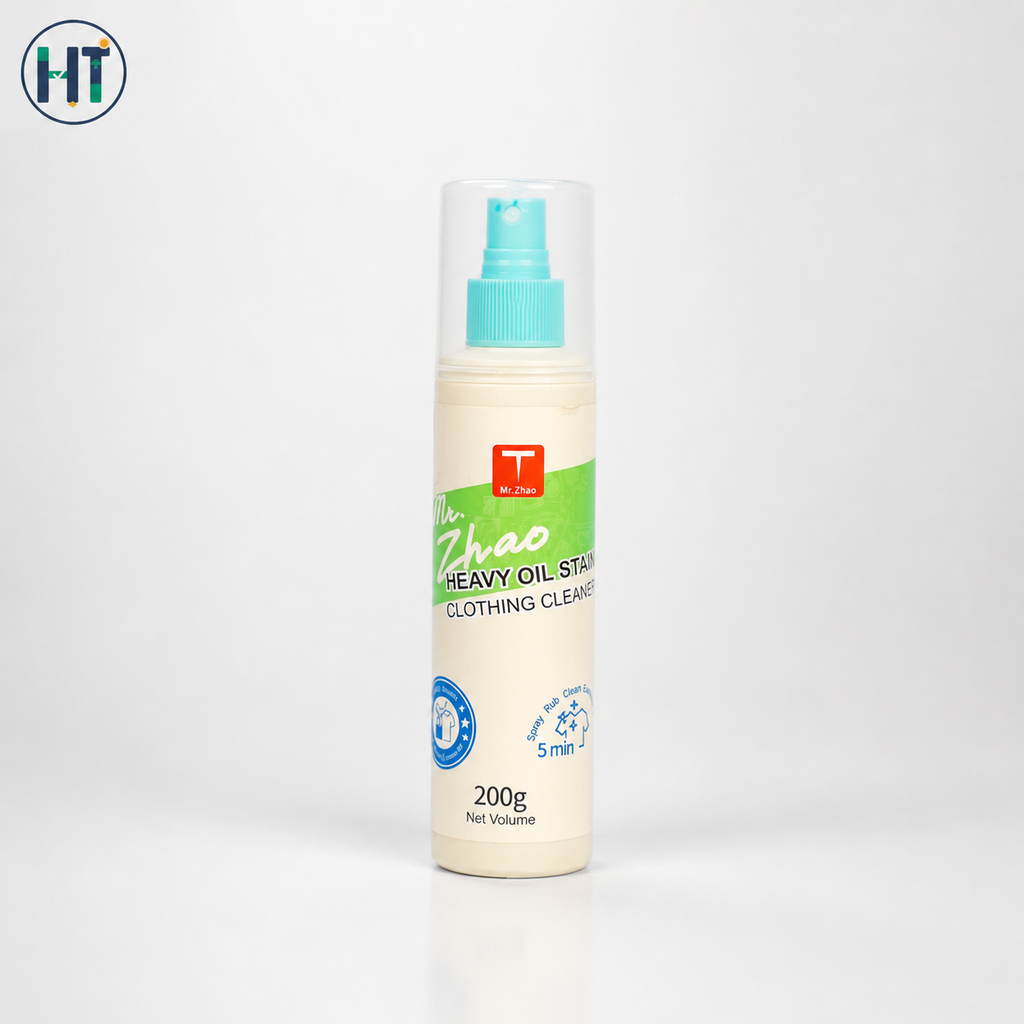 Mr. Zhao Heavy Oil Stain Remover Spray (200g) – Multi-Purpose Fabric Cleaner for Tough Stains
