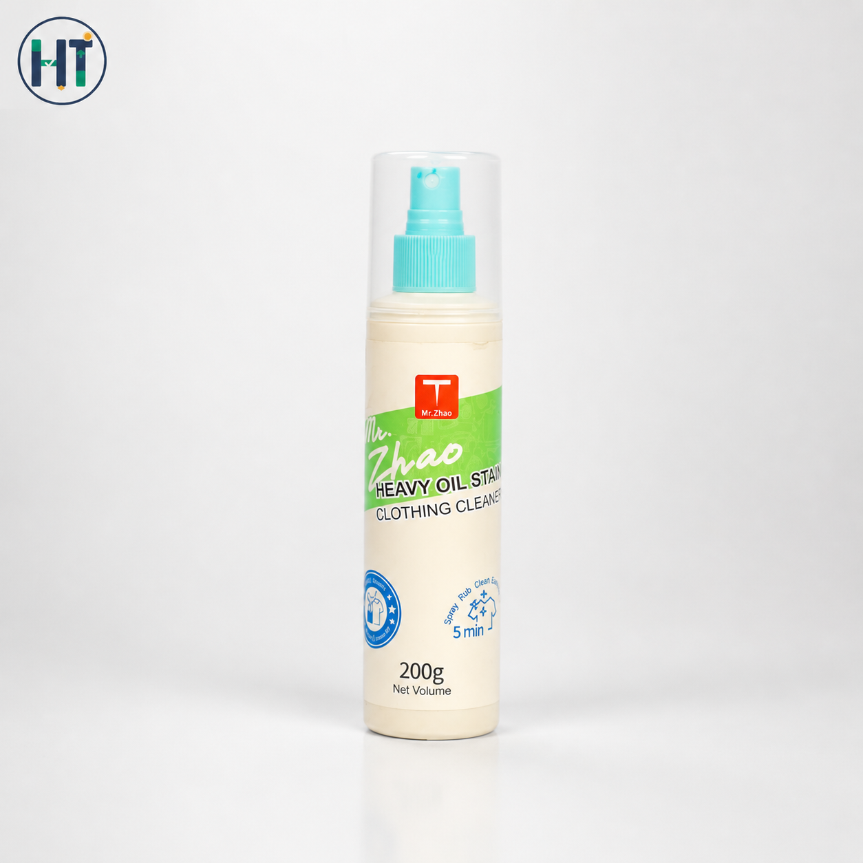 Mr. Zhao Heavy Oil Stain Remover Spray (200g) – Multi-Purpose Fabric Cleaner for Tough Stains