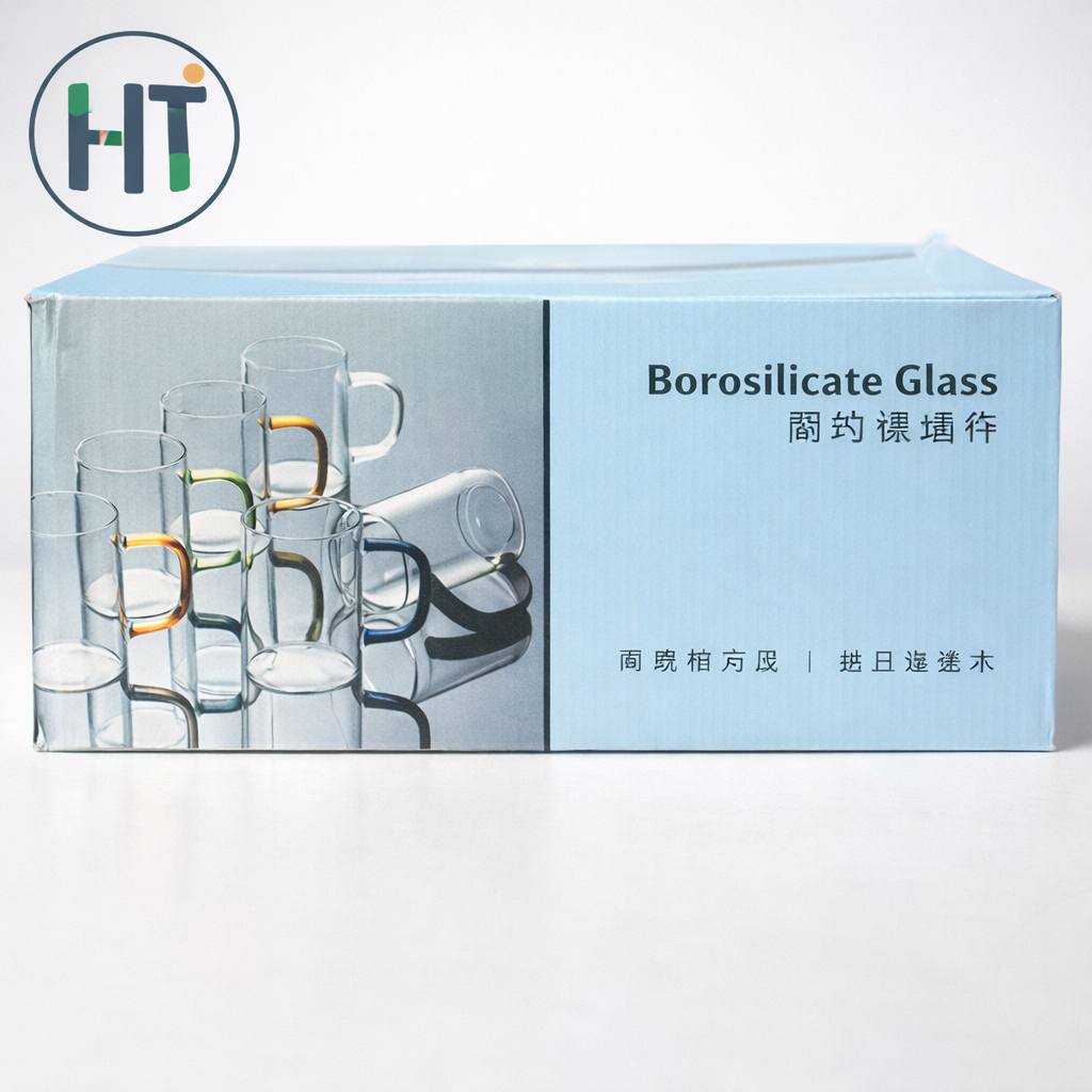 Heat-Resistant Borosilicate Glass Coffee Mug Set