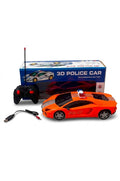 3D Police Car RC Toy – Rechargeable Remote Control Car