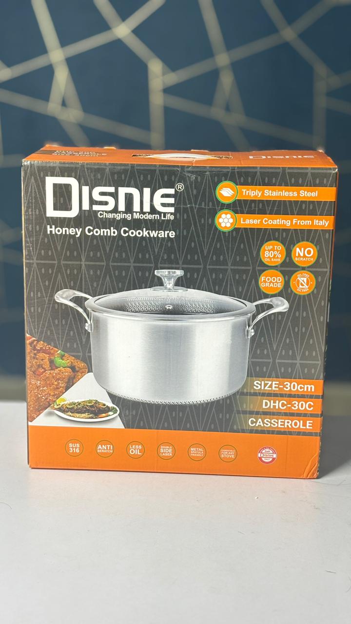 Disnie 30cm SUS 316 Honeycomb Casserole