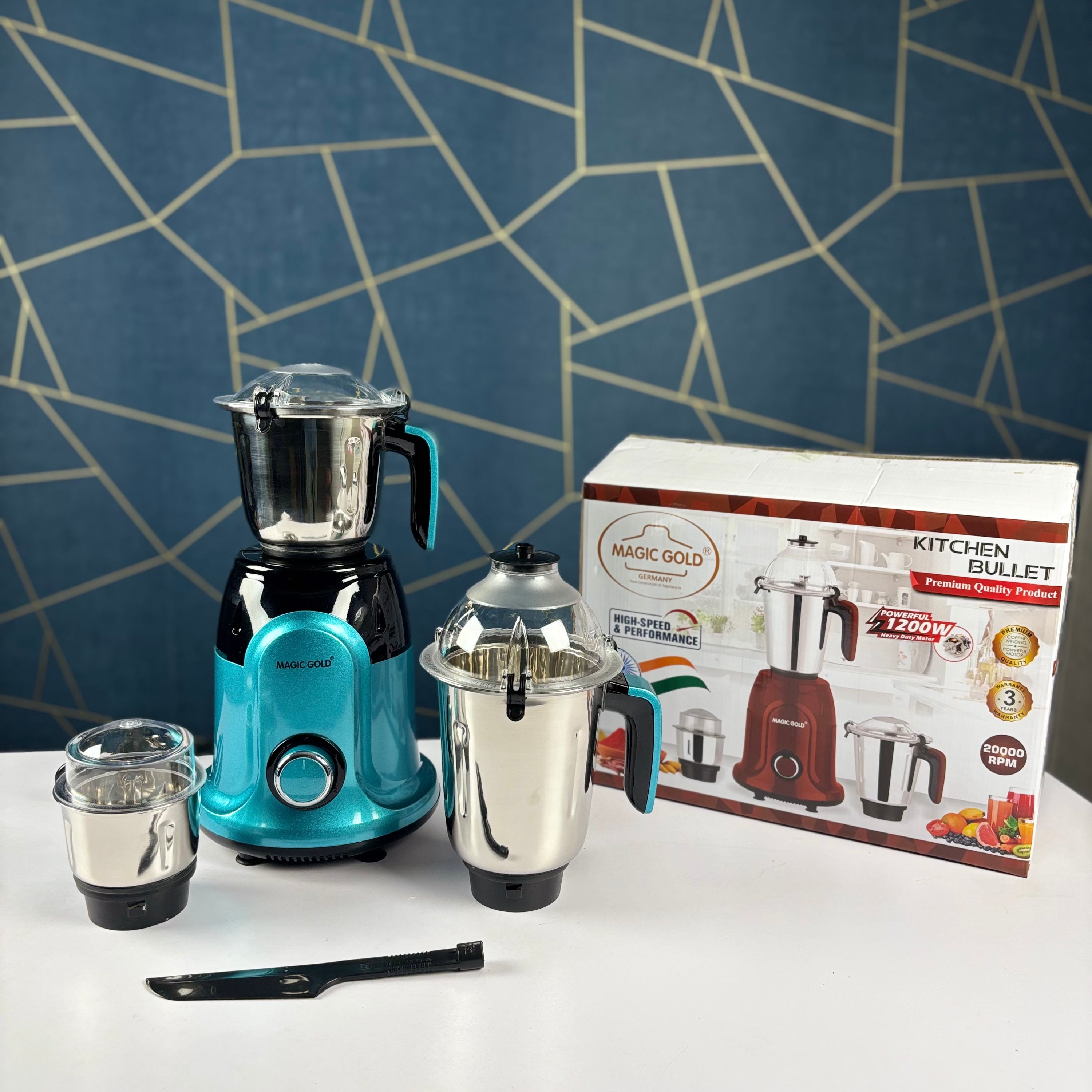 Magic Gold Kitchen Bullet Blender 1200W