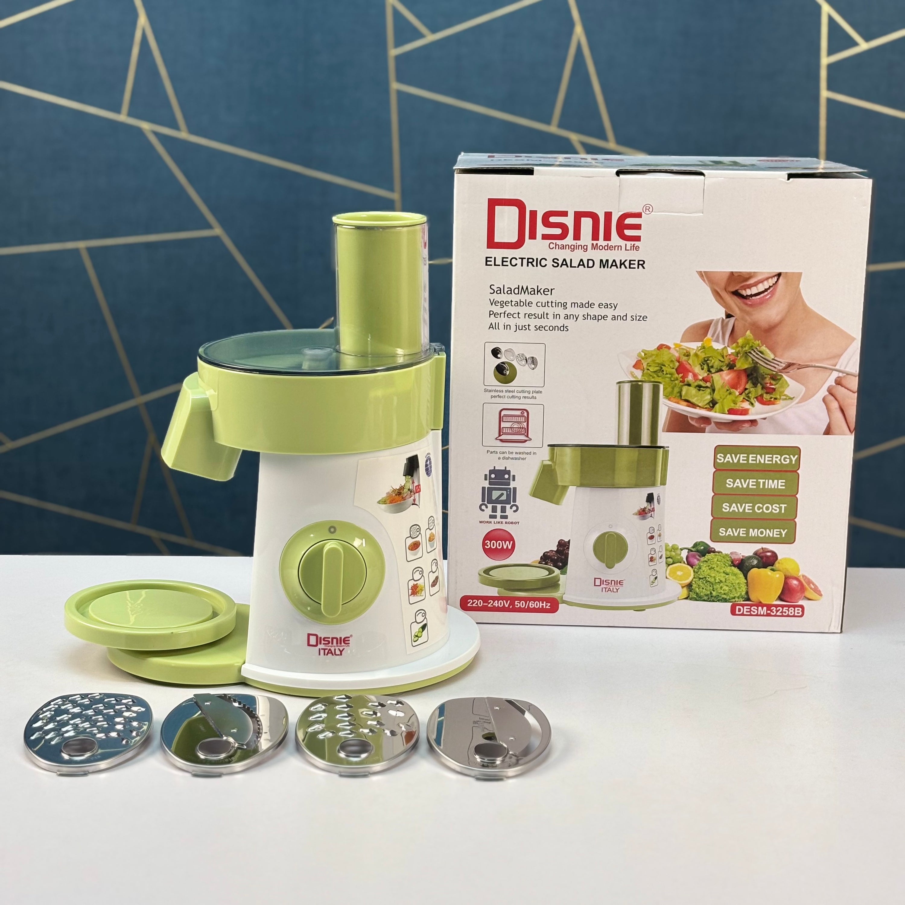 Disnie Electric Salad Maker and Food Processor DESM-3258B