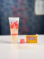 Skincare Beauty Combo Pack – Saffron Soap, Lip Gel & Pomegranate Peeling Gel